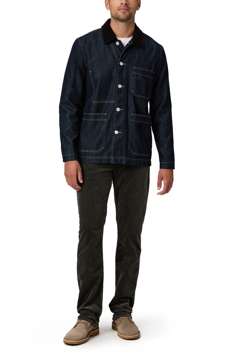 Normandie Straight Leg Corduroy Pants, Alternate, color, DARK IRON