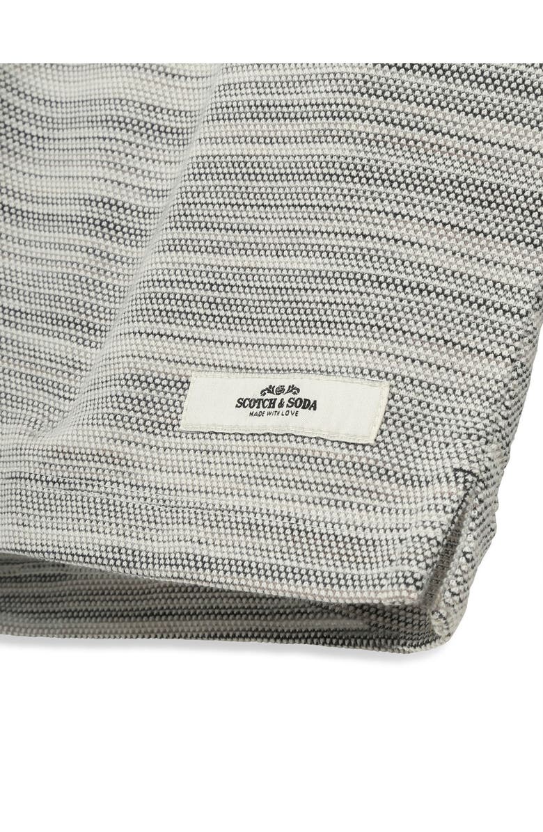 Scotch & Soda Classic Fit Space Dye Piqué Button-Up Shirt, Alternate, color, White/ Pastel