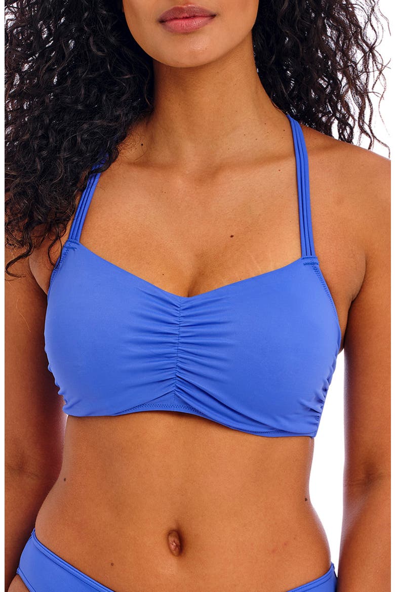 Jewel Cove Concealed Underwire Bikini Top, Main, color, PLAIN AZURE