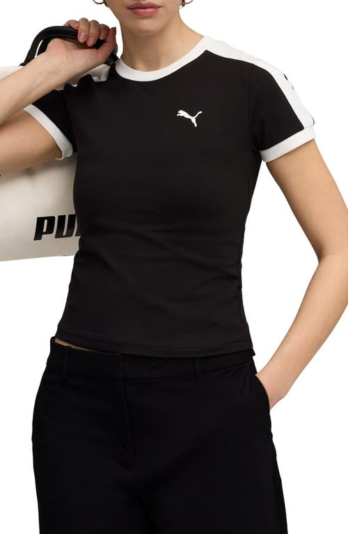 Puma T7 Slim Fit T-shirt In Black