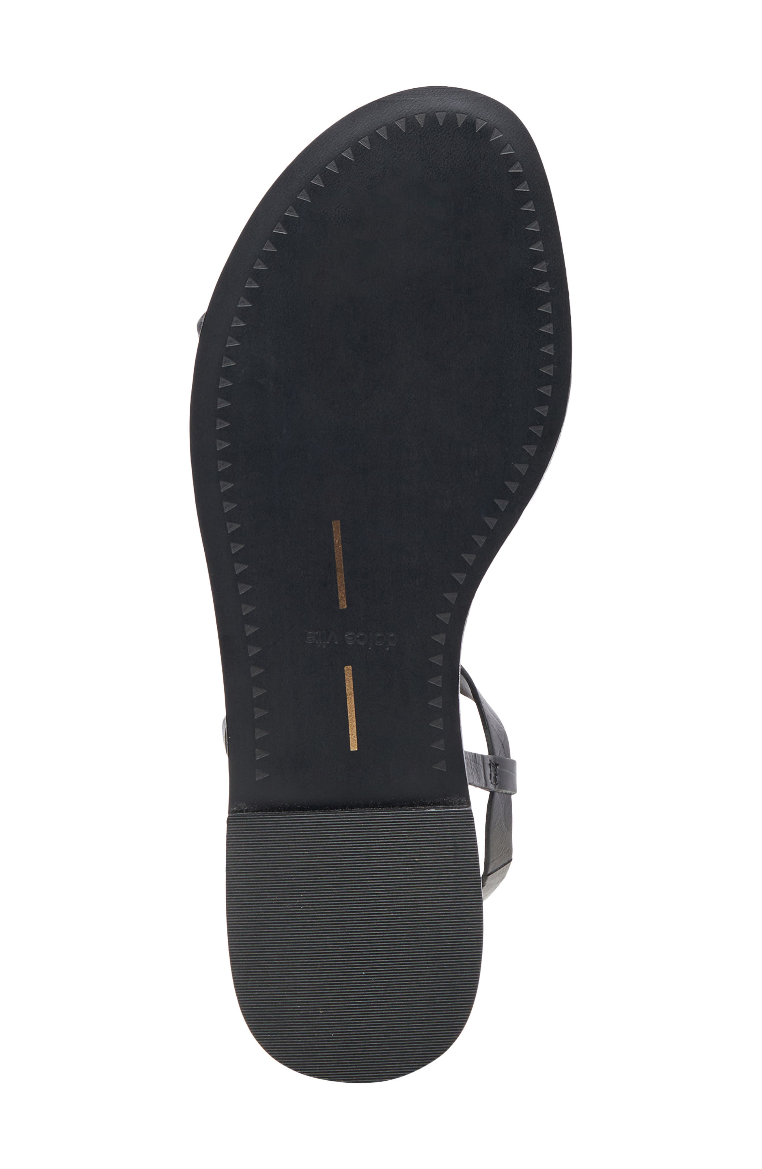 Dolce Vita Wandre Flat Sandal, Alternate, color, Noir