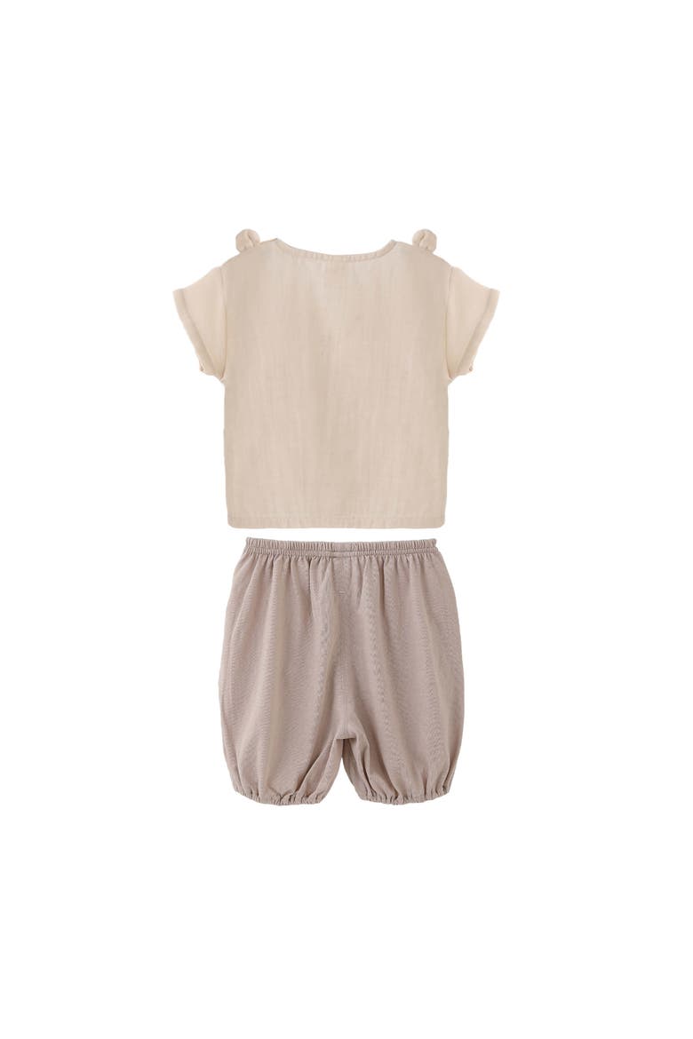Bear Pocket Set, Alternate, color, Beige