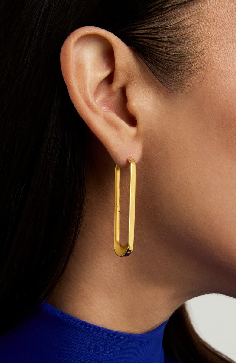 Dean Davidson Crosby Drop Hoop Earrings, Alternate, color, Yellow Gold