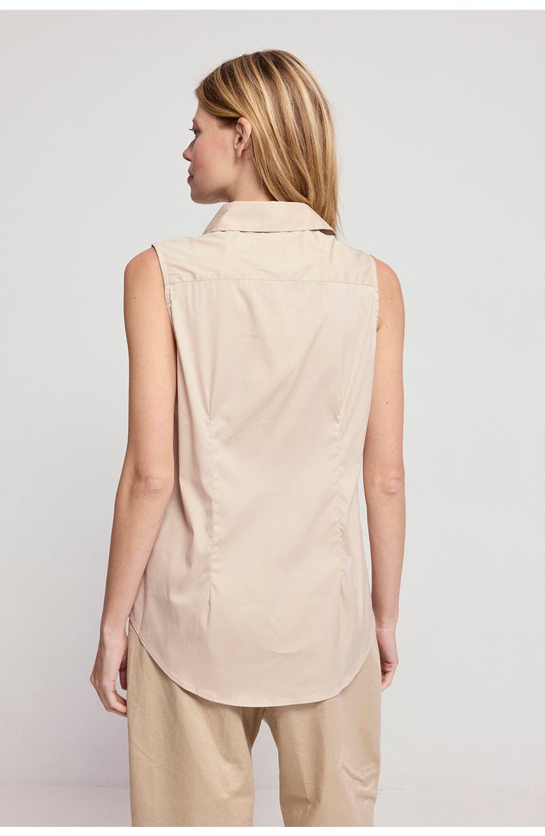 The Shirt by Rochelle Behrens The Sleeveless Shirt, Alternate, color, Taupe