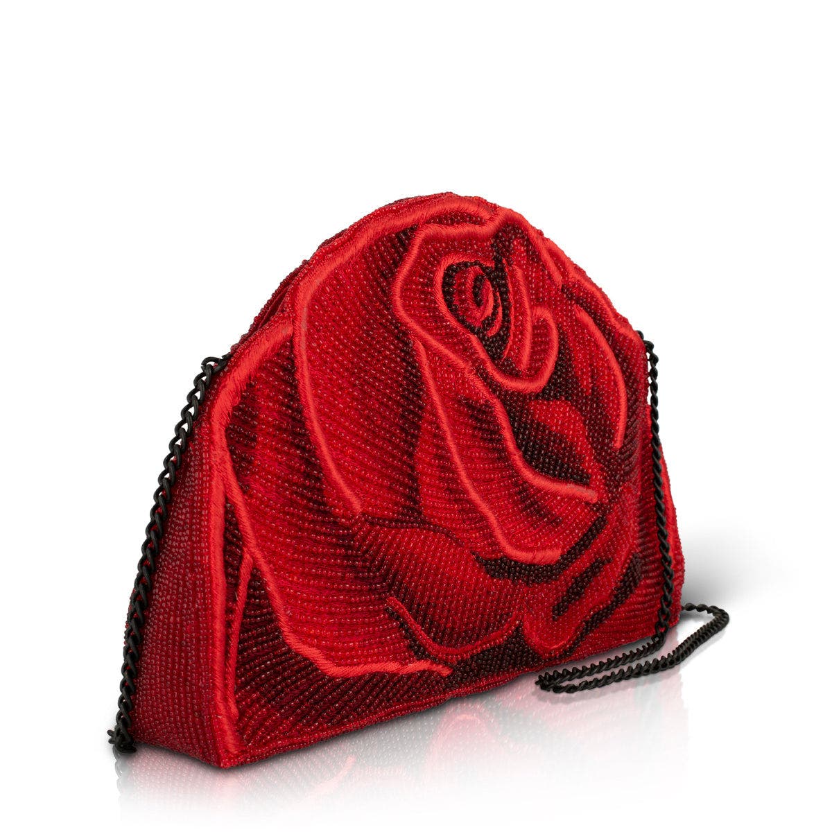 Petal Passion Handbag, Alternate, color, Red