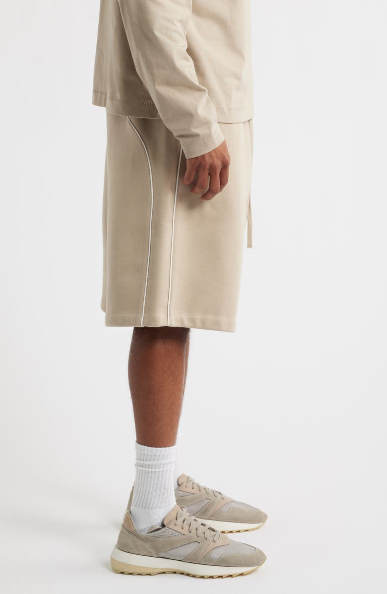 Fear of God Essentials Fleece Basketball Sweat Shorts, Alternate, color, Timber/ Cloud White