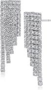 CZ by Kenneth Jay Lane Cubic Zirconia Fringe Earrings
