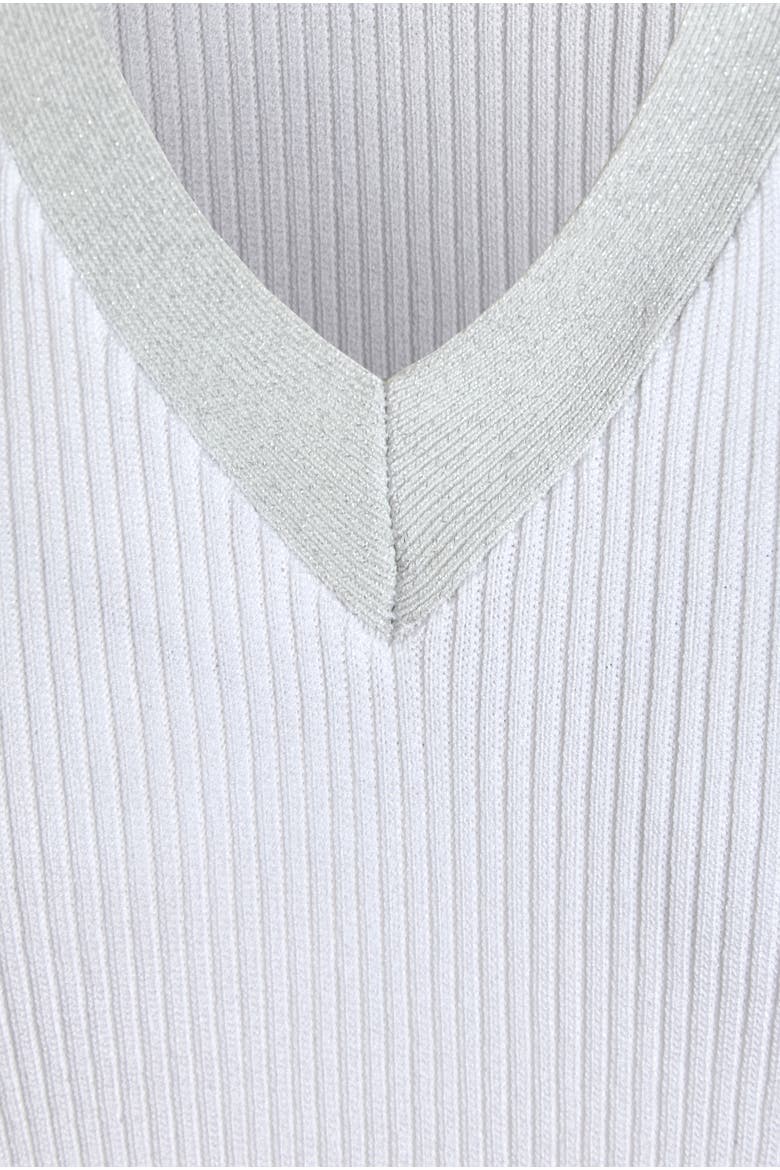 The Splashed Sweater, Alternate, color, White