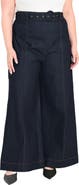 FREEMARKET Belted High Waist Wide Leg Jeans