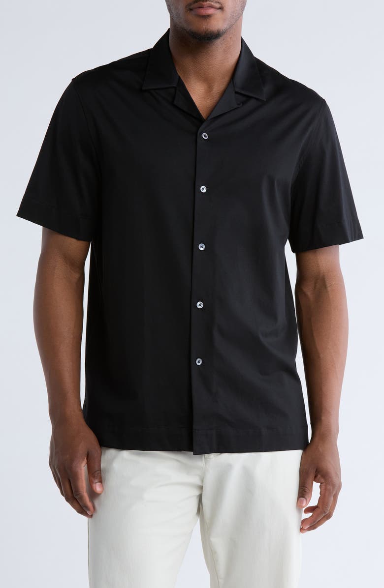 Bugatchi Coles Stretch Short Sleeve Button-Up Shirt, Main, color,