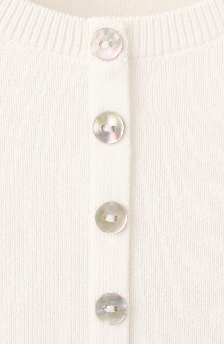 MANGO Open Stitch Short Sleeve Cardigan, Alternate, color, 