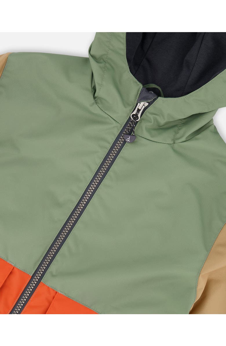 Deux par Deux Little Boy's 3-In-1 Mid-Season Outerwear Set Gray, Beige, Orange, And Sage, Alternate, color, 