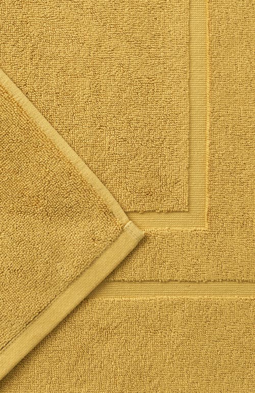 Christy Brixton Textured Soft Cotton Bath Mat In Yellow