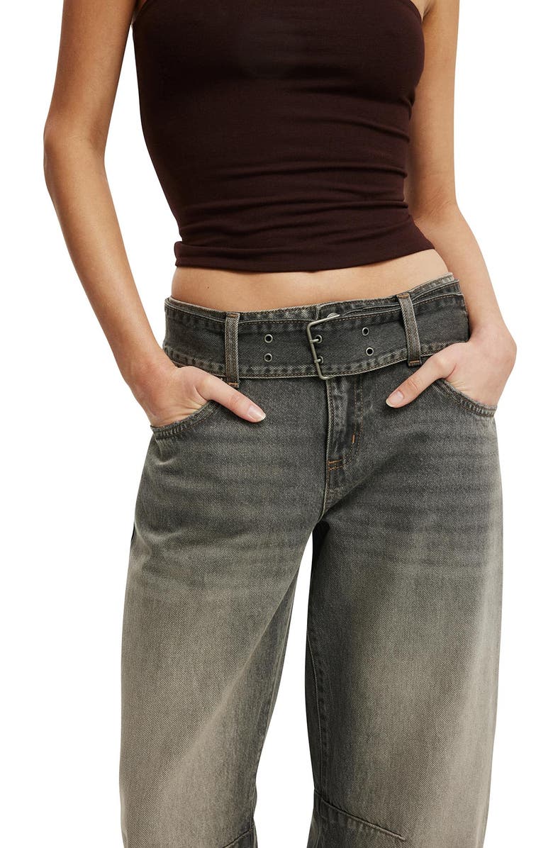 Cotton On Women's Low Barrel Jean, Alternate, color, Y2k Washed Grey