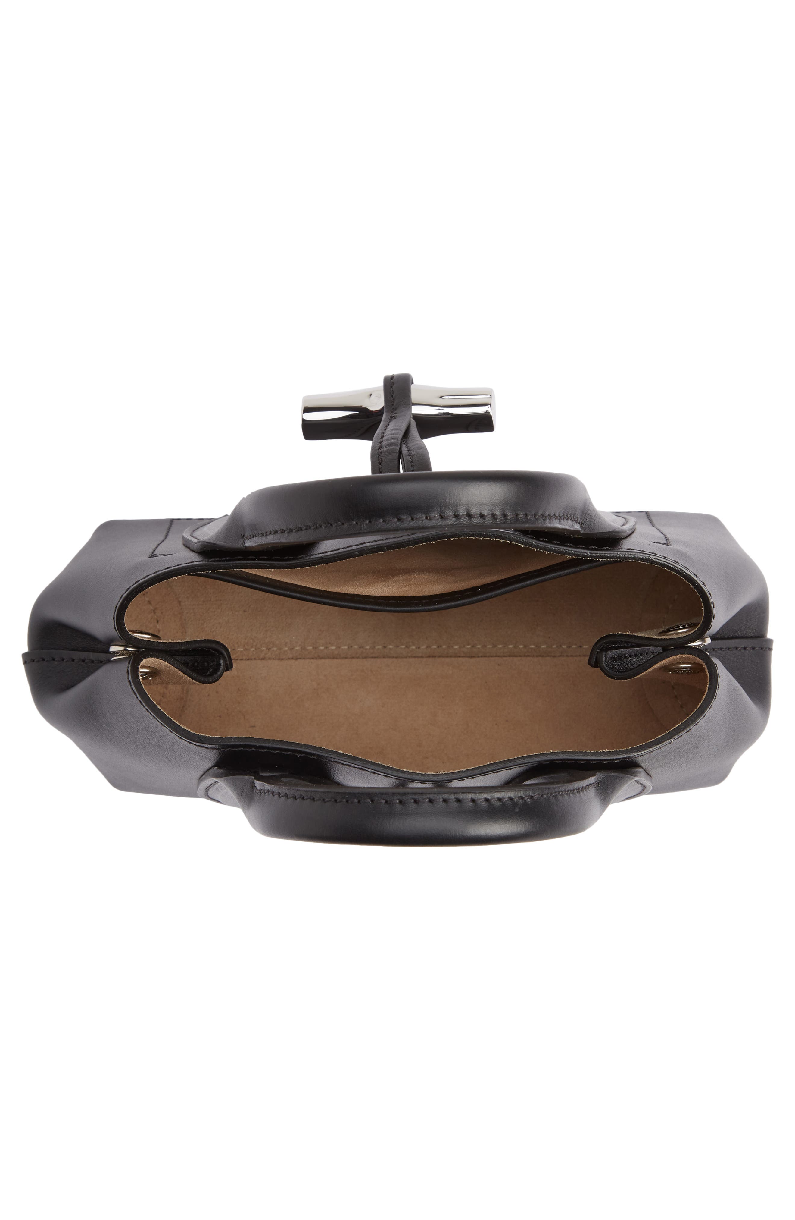 Longchamp Extra Small Roseau Leather Tote, Alternate, color, 