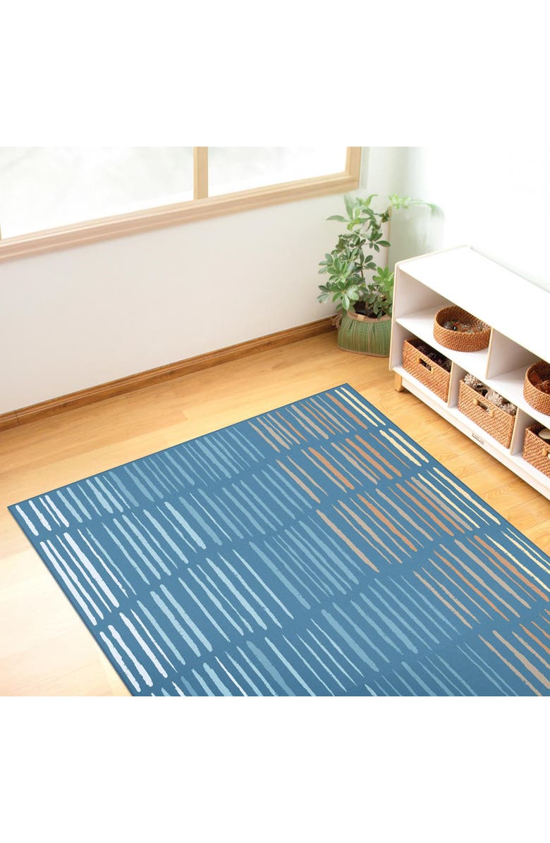 Kaplan Early Learning Company Horizon Carpet  - Blue - 4' x 6' Rectangle, Alternate, color, Blue