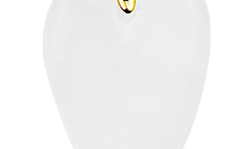 Panacea Stone Heart Pendant Necklace In White