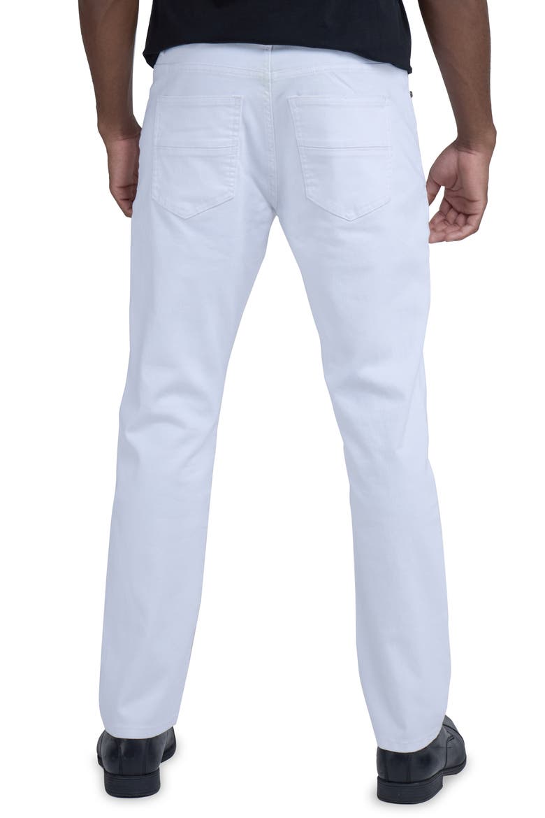 Classic Twill Skinny Jeans, Alternate, color, WHITE