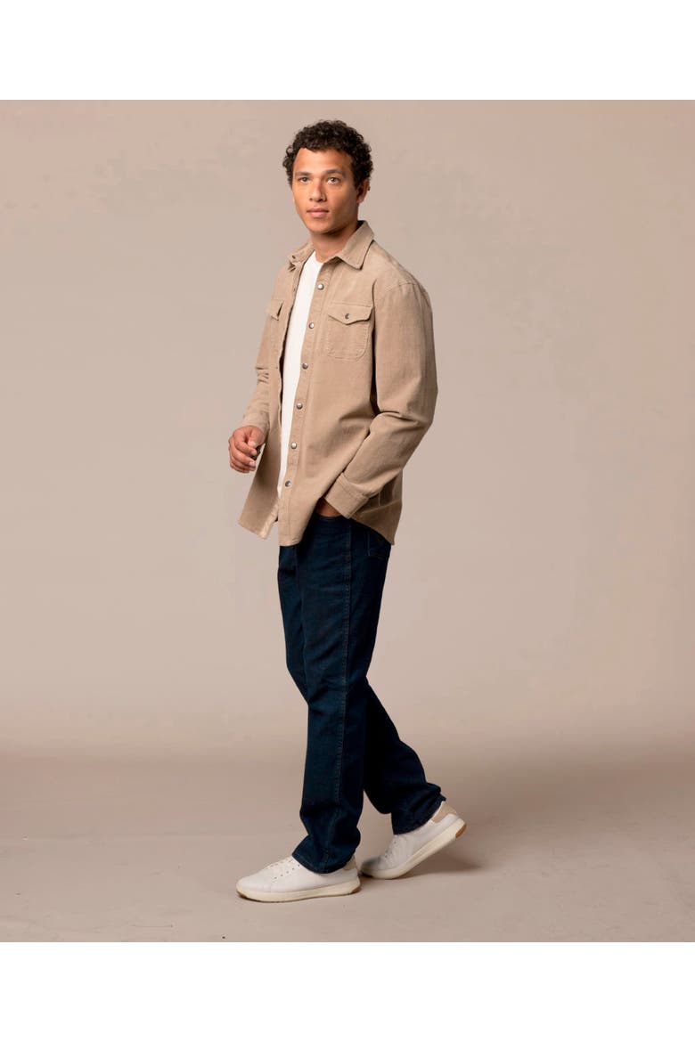 Jetty Cord Shacket, Alternate, color, Taupe