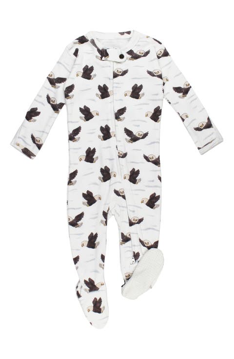 Kids' Organic Cotton Two Way Zipper Footie