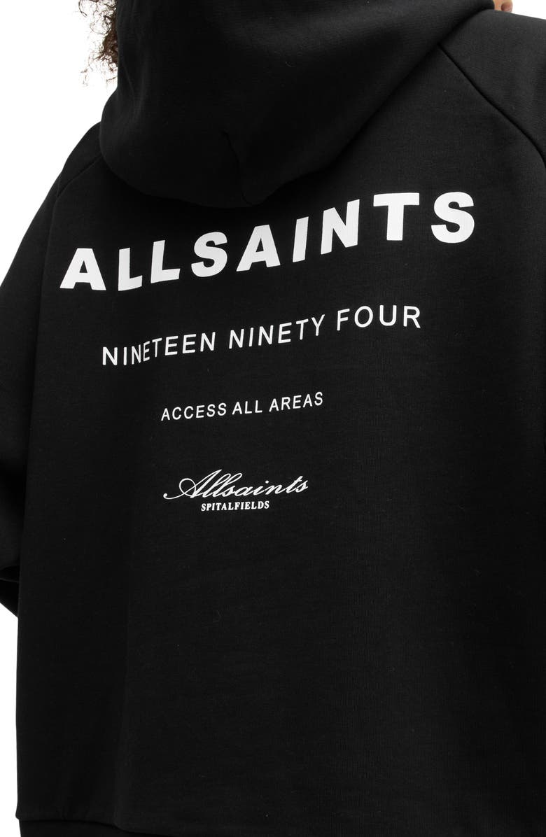 AllSaints Tour Talon Logo Graphic Hoodie, Alternate, color, 