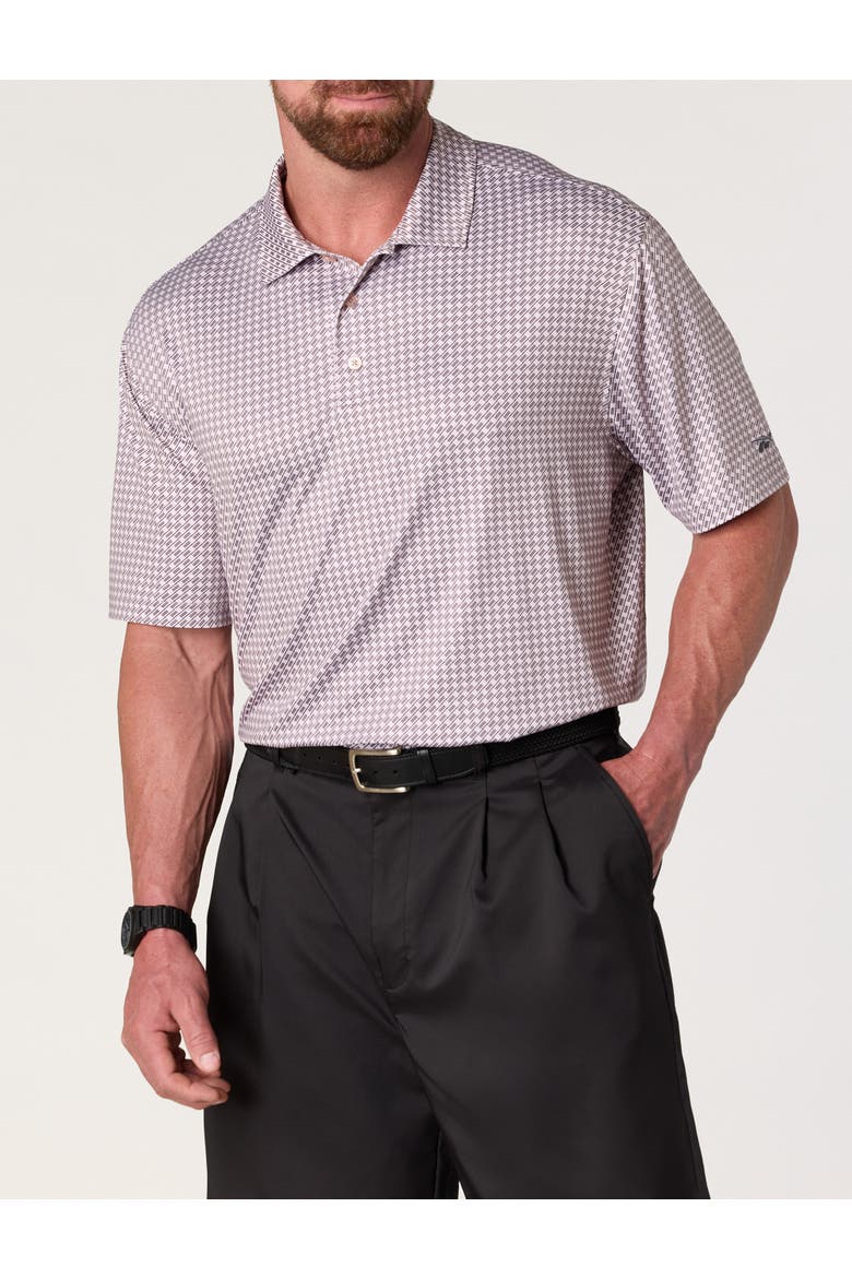 Big & Tall Basketweave Performance Polo Shirt V2, Main, color, ELEMENTAL PINK