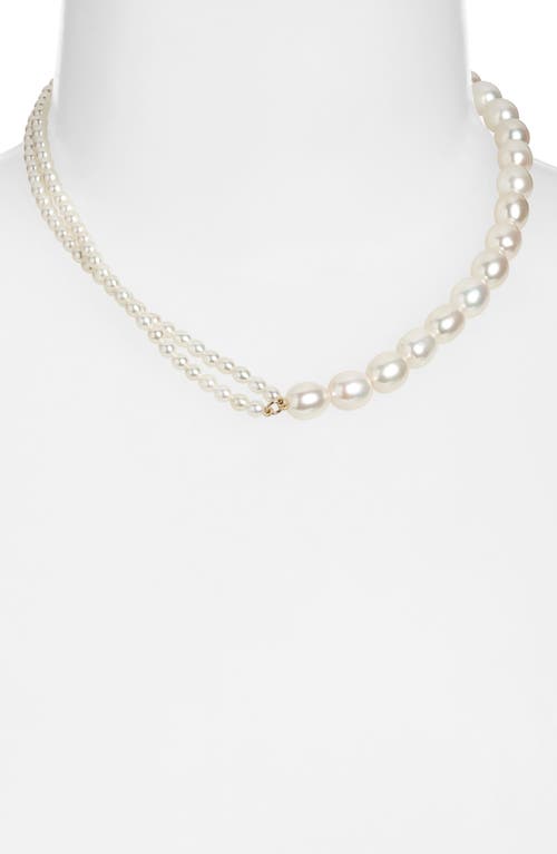 POPPY FINCH POPPY FINCH BAROQUE KESHI PEARL LAYERED NECKLACE