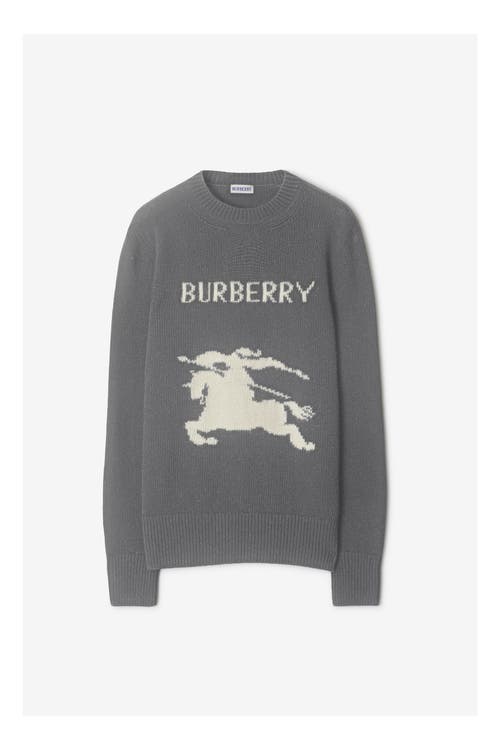 Burberry Ekd Wool Cashmere Sweater In Green