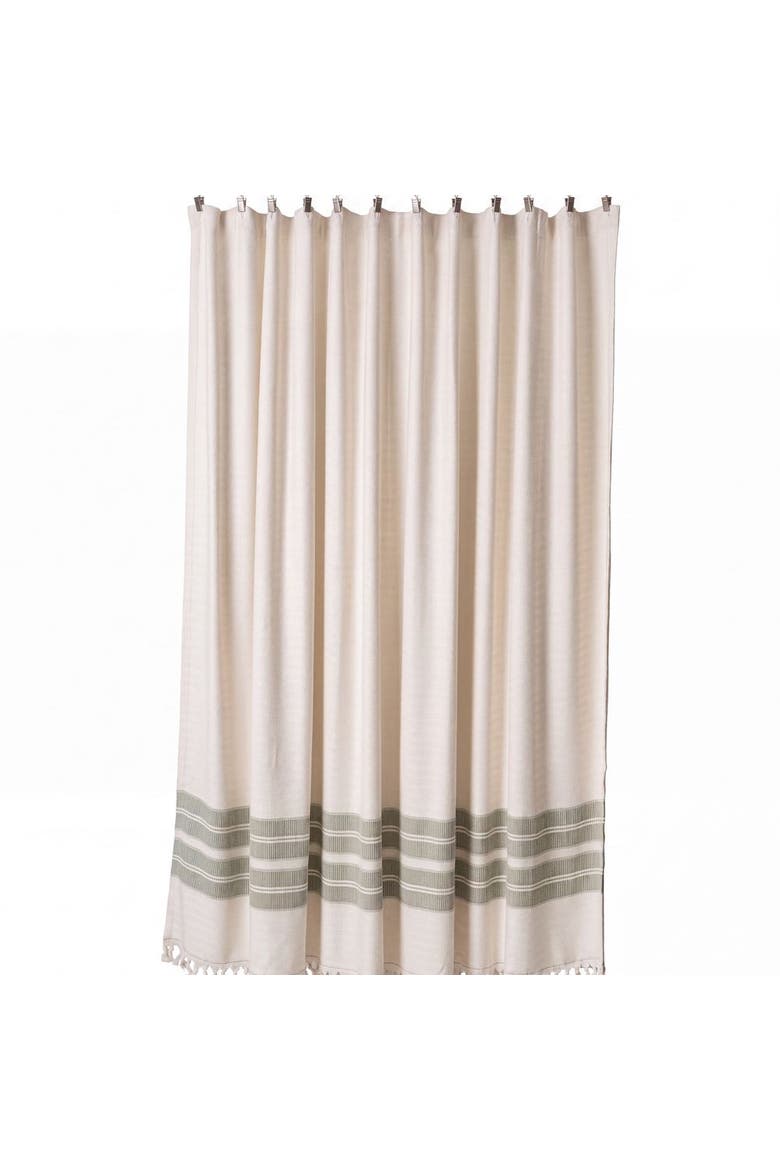 Costa Turkish Cotton Shower Curtain, Main, color, Sage Green