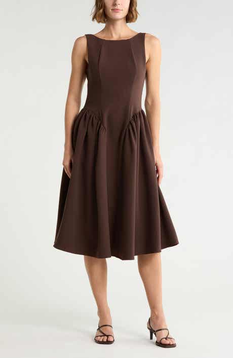 Drop Waist Midi Dress