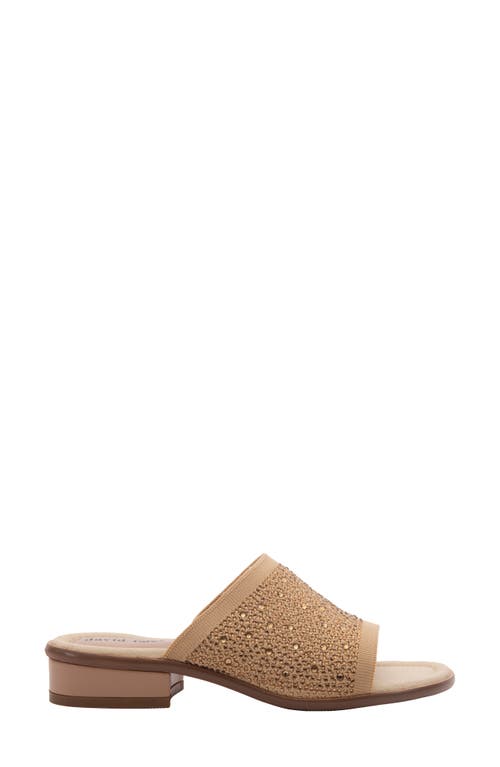 David Tate Premium Slide Sandal In Gold