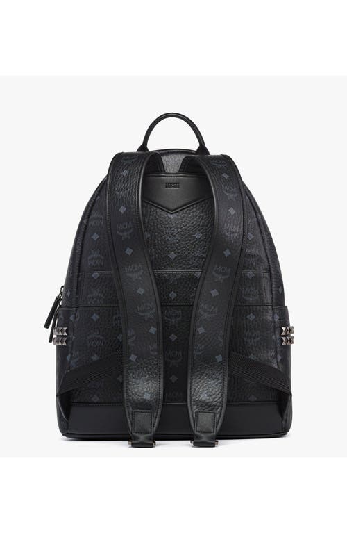Mcm Small Stark Side Studs Backpack In Black