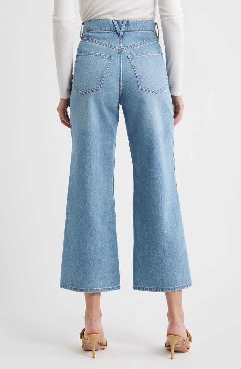 Veronica Beard Taylor Crop Wide Leg Jeans, Alternate, color, Nova