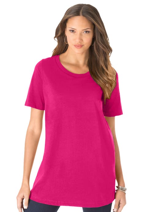 Plus Size Cotton Ultimate Crewneck Tee (Plus)