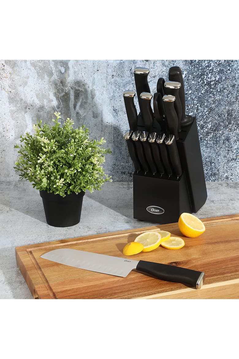 Langmore 15 Piece Stainless Steel Blade Cutlery Set, Alternate, color, Black