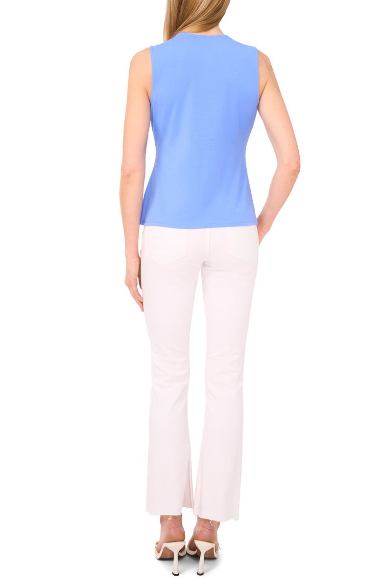Halogen<sup>®</sup> Twist Front Sleeveless Cotton Knit Top, Alternate, color, Ultramarine