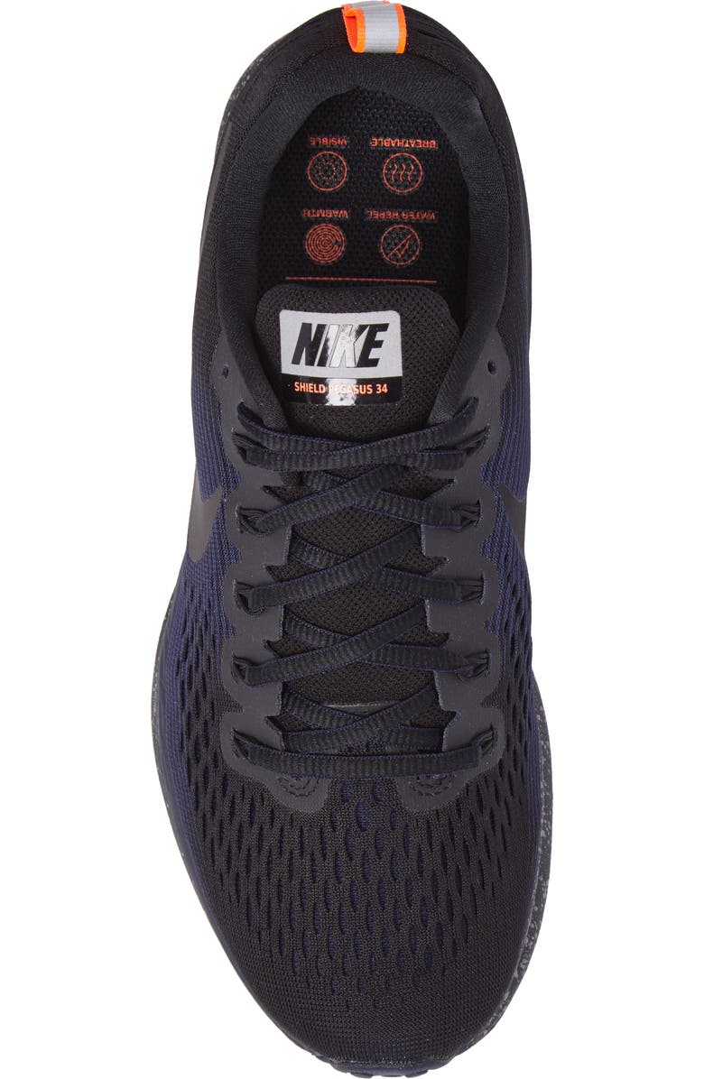 Nike Air Zoom Pegasus 34 Shield Running Shoe, Alternate, color,