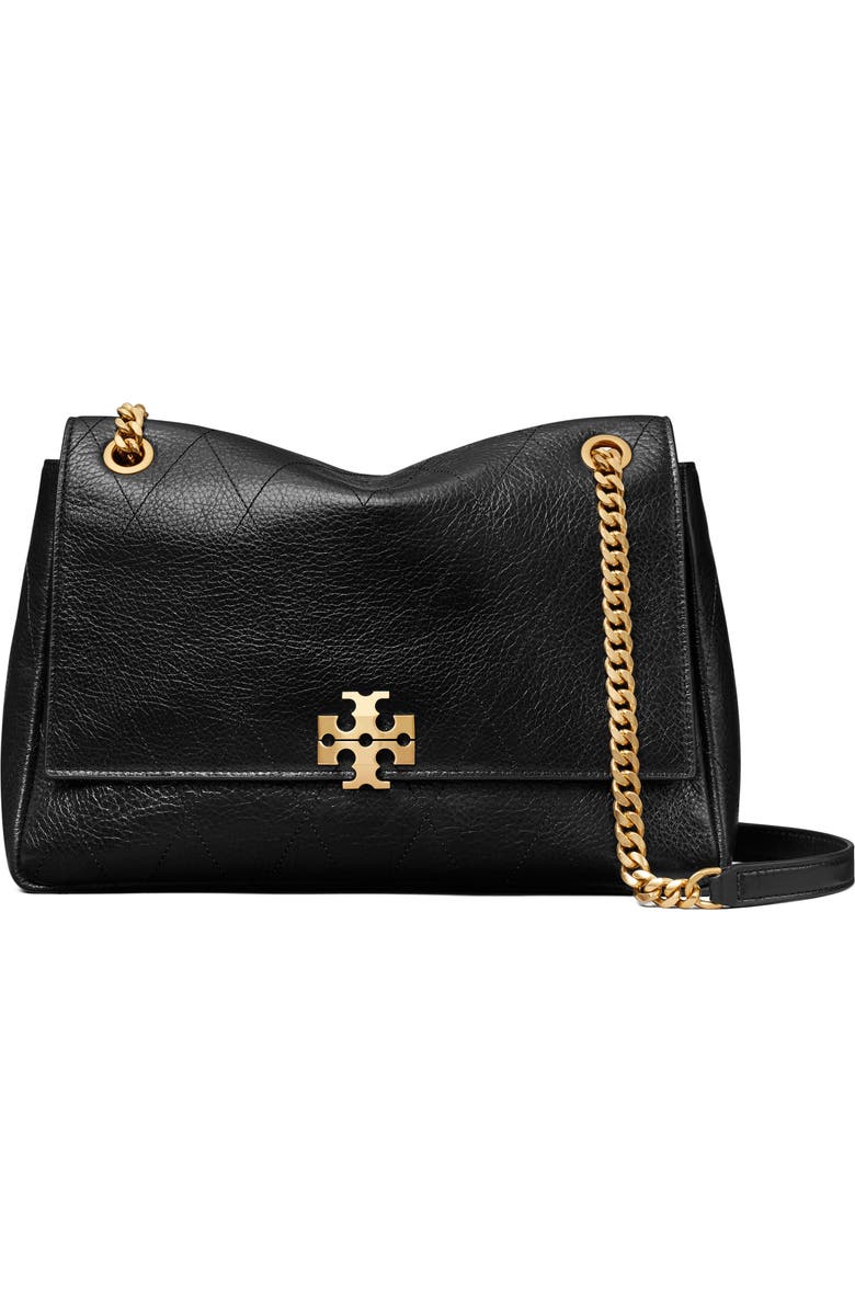 Tory Burch Charlie Leather Shoulder Bag, Main, color,