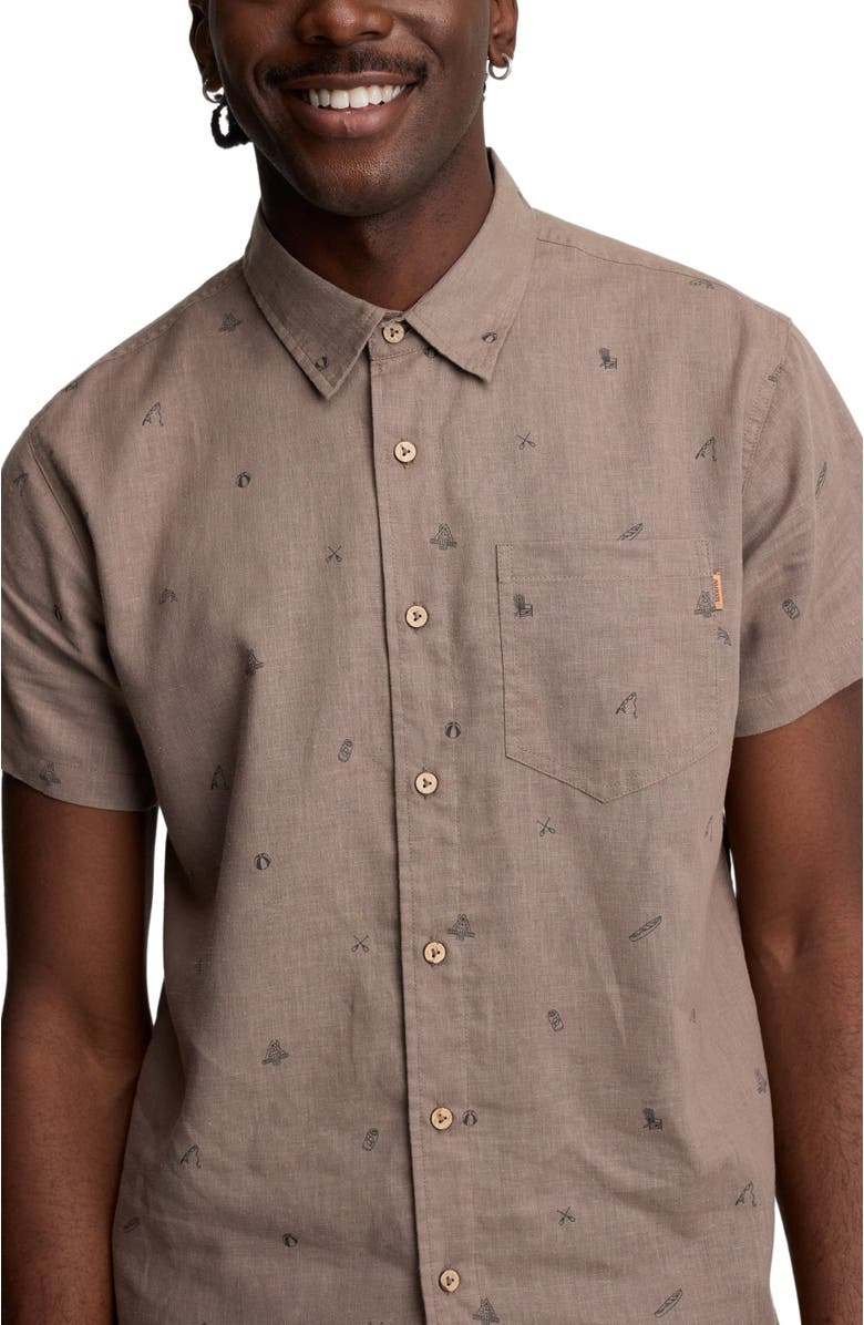 tentree Lake Life Mancos Shirt, Alternate, color, Clay/Lake Life