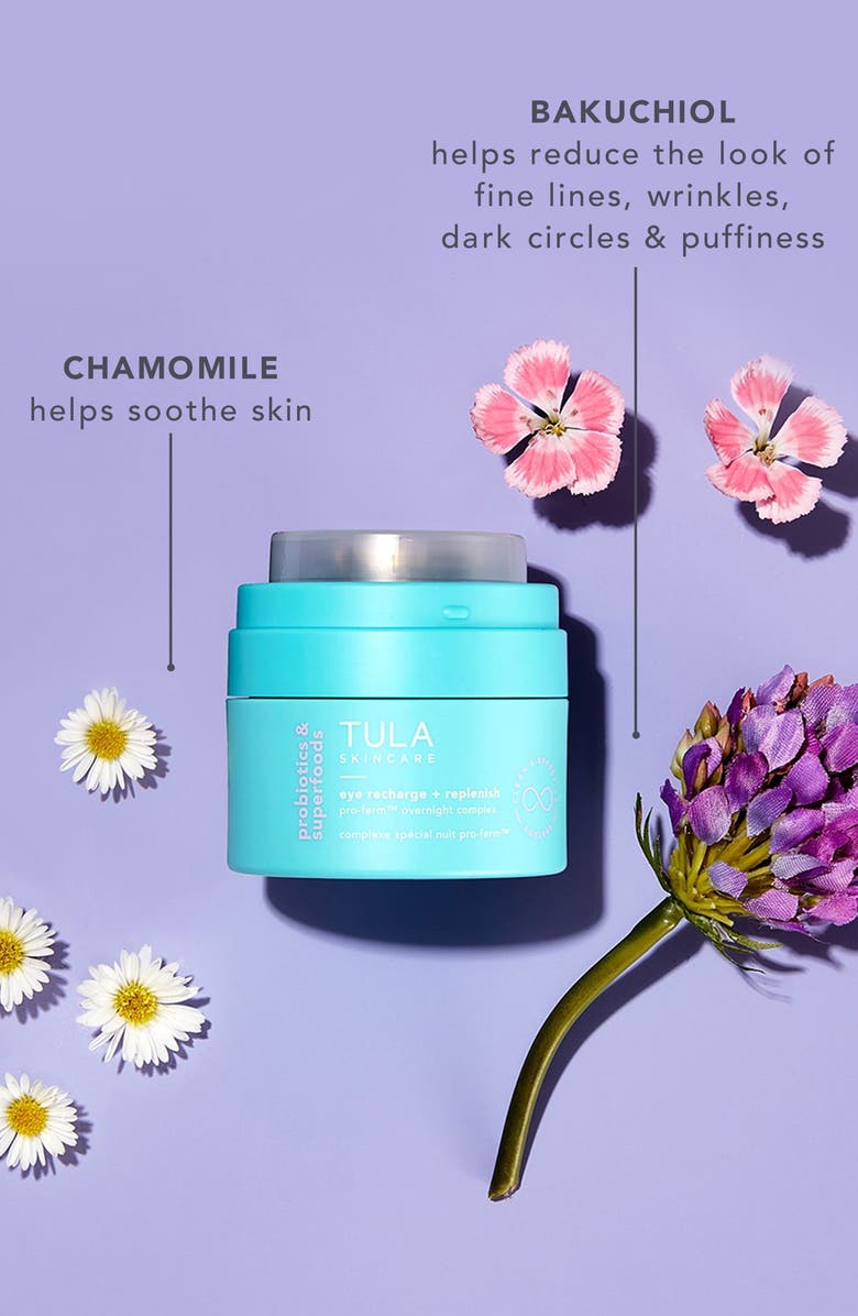TULA Skincare Eye Recharge + Replenish Pro-Ferm<sup>™</sup> Overnight Complex, Alternate, color,