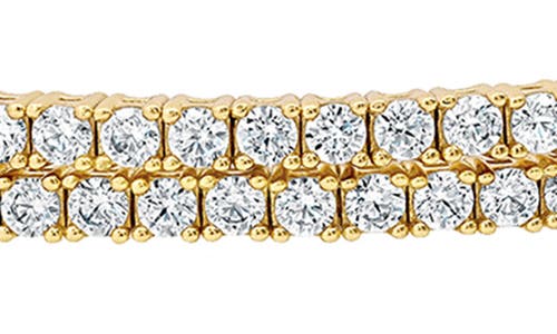 Crislu Round Cubic Zirconia Adjustable Wrap Bracelet In Gold