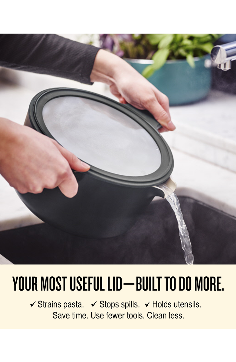 Alva Neat 5-Piece Nesting Ceramic Cookware Set, Alternate, color, Black