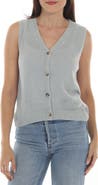 RAIN AND ROSE V-Neck Buttoned Vest