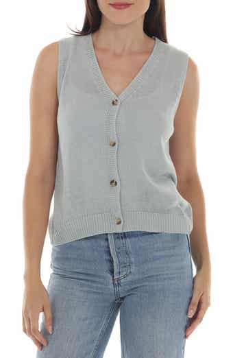V-Neck Buttoned Vest