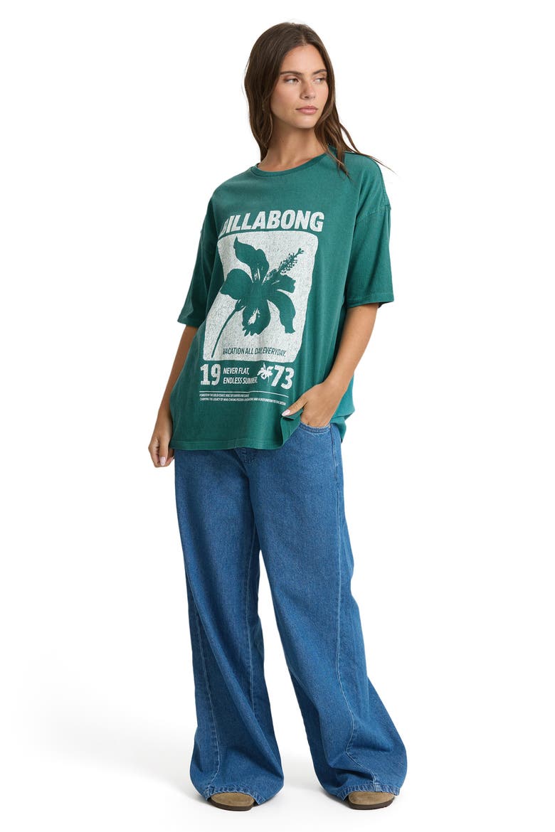 Celebrate Life Cotton Graphic T-Shirt, Alternate, color, EVERGREEN.