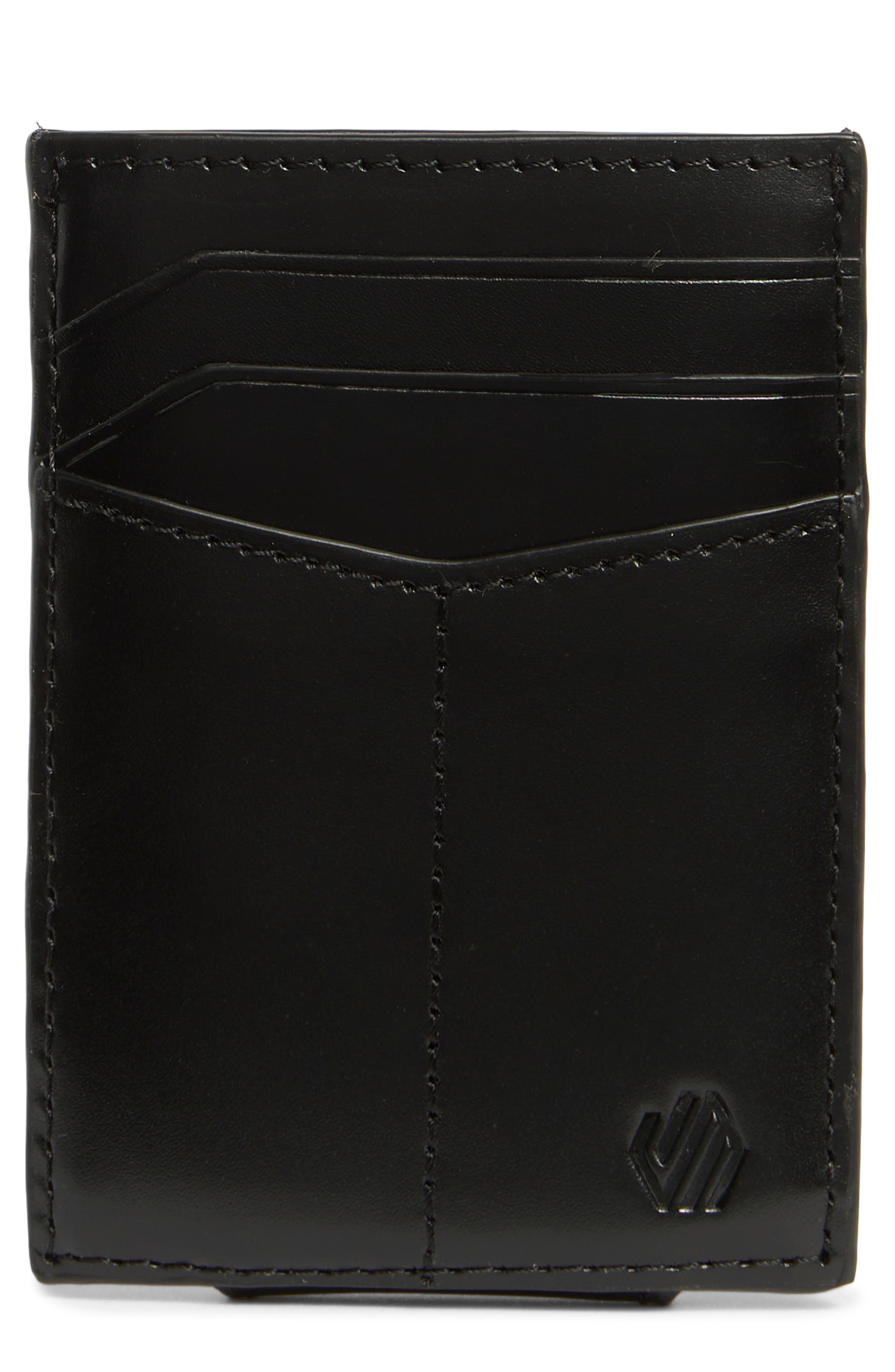 Johnston & Murphy Brushoff Leather Pocket Card Wallet