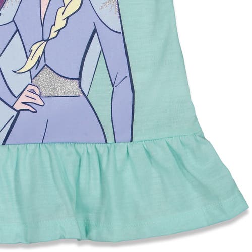 Disney Frozen T-shirt & Bike Shorts Set In Blue