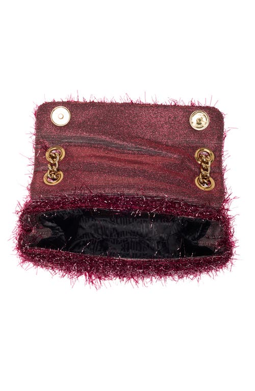 Shop Kurt Geiger London Mini Kensington Tinsel Crossbody Bag In Medium Red
