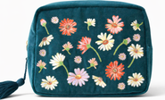 Elizabeth Scarlett Wildflower Velvet Wash Bag
