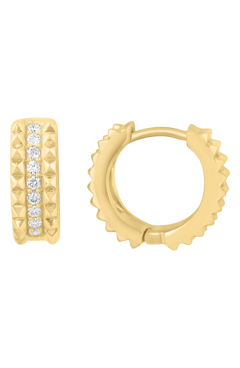 EFFY Lab-Grown Diamond Huggie Hoop Earrings, Main, color, Gold